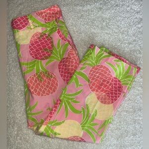 Vintage Lilly Pulitzer Pineapple Print Crop Pants 8